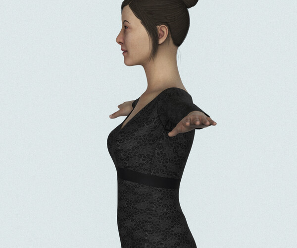 Artstation Realistic Beautiful Asian Girl Character 3d Model Resources