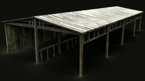 MEDIEVAL BARN BARREL CRATE HAY STORAGE WAREHOUSE VILLAGE ROOFING