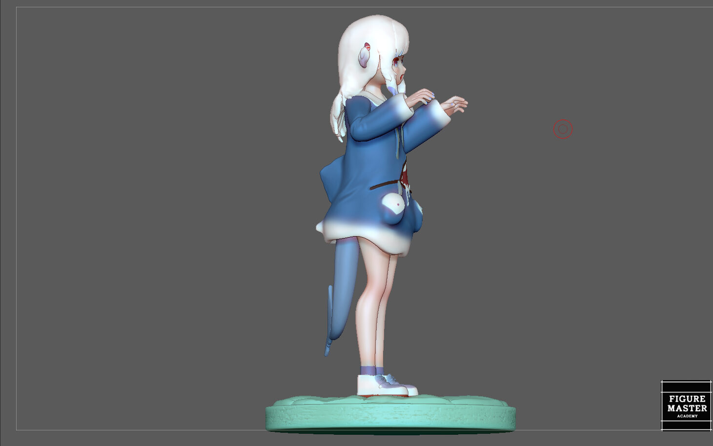 Artstation Gawr Gura Statue Cute Girl Anime Character 3d Print Model