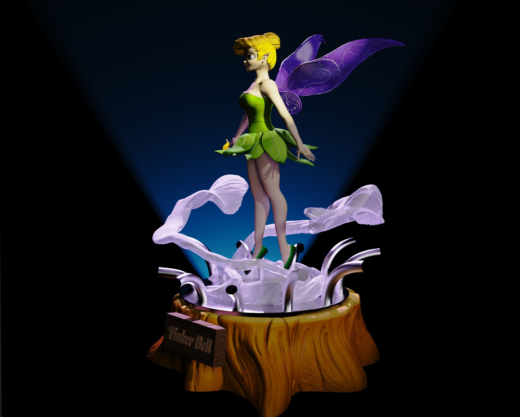 ArtStation - Tinker Bell 3D print Model | Game Assets