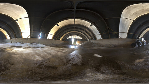 Industrial Area HDRI - Grain Silo