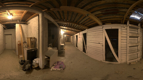 Industrial Area HDRI - Warehouse Corridor