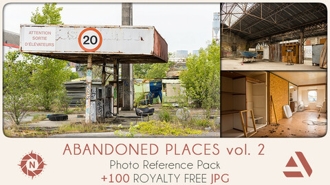 Photo Reference Pack: Abandoned Places volume 2