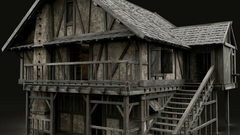 ENTERABLE AAA NEXT GEN MEDIEVAL CITY TOWN HOUSE VILLAGE