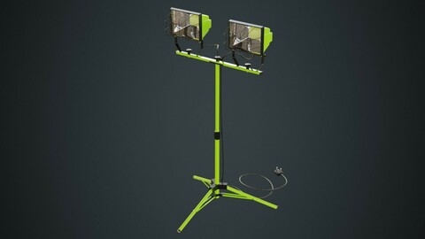 Mobile Construction Light 1 Untextured