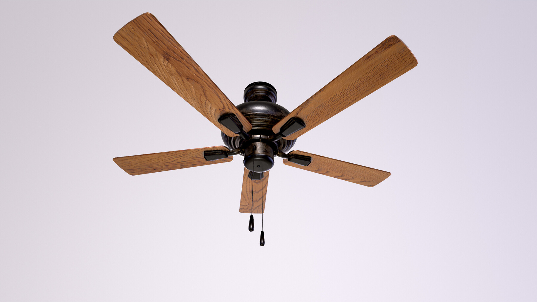 ArtStation Aged Bronze Ceiling Fan Game Assets