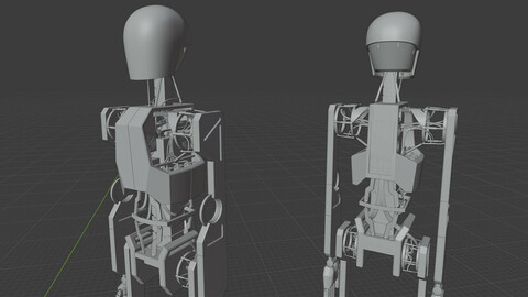 "Stickers" Robot Model - Untextured Base