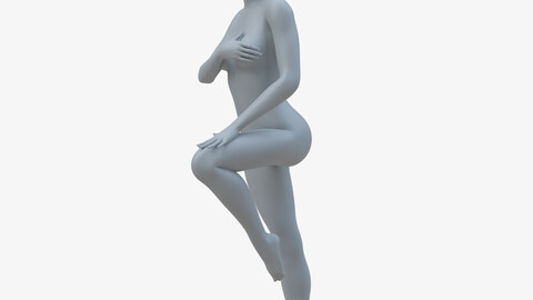 Realistic Female base mesh