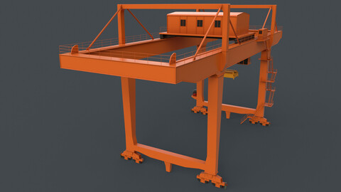 PBR Rail Mounted Gantry Crane RMG V2 - Orange