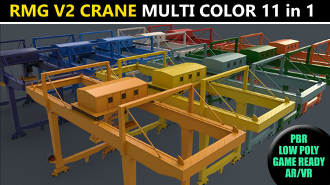 PBR Rail Mounted Gantry Crane RMG V2 - Multi color Pack