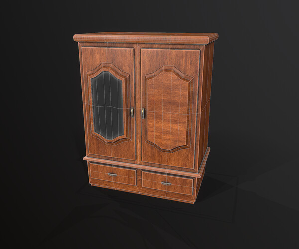 ArtStation Wardrobe Game Assets