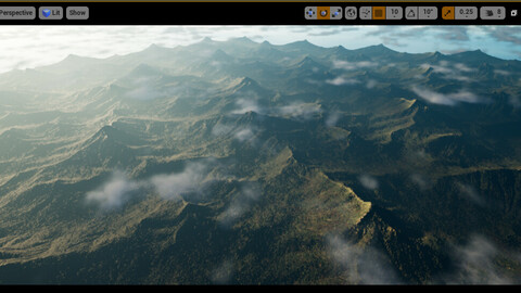 Tiled Terrain Mesh and 4K Texture