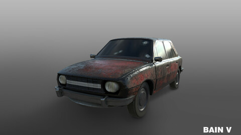 Postapocalyptic car Skoda 105