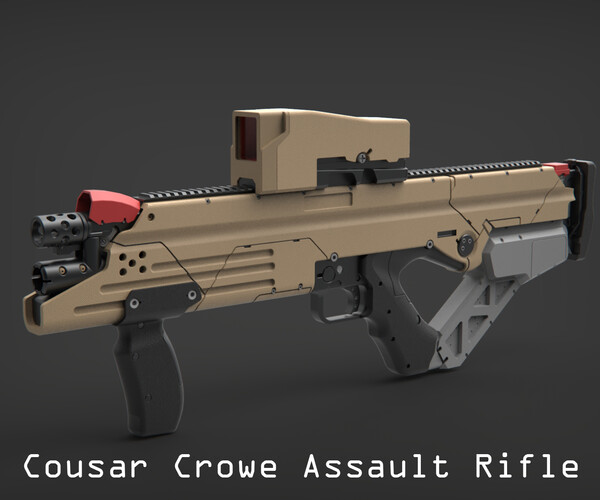 ArtStation - Cousar Crowe Assault Rifle | Resources