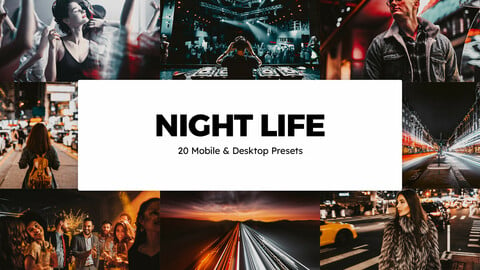 20 Night Life LUTs and Lightroom Presets