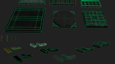 Concretedraincover and pavement pack