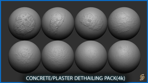 CONCRETE/PLASTER DETHAILING PACK (4K)