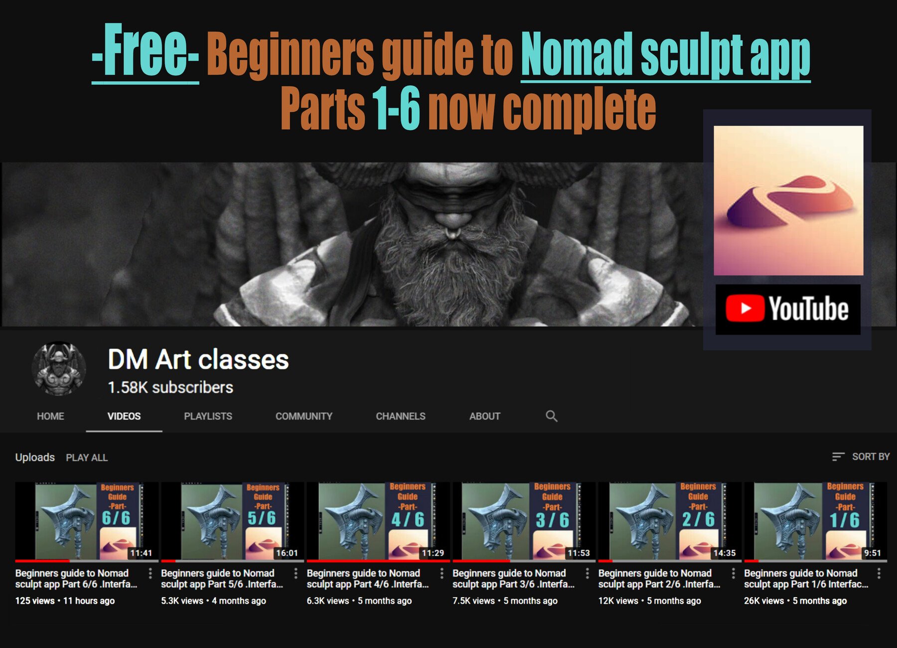ArtStation FREEBeginners guide to Nomad sculpt app Interface and