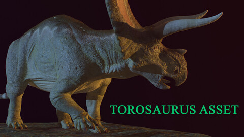 Torosaurus Game Ready Asset