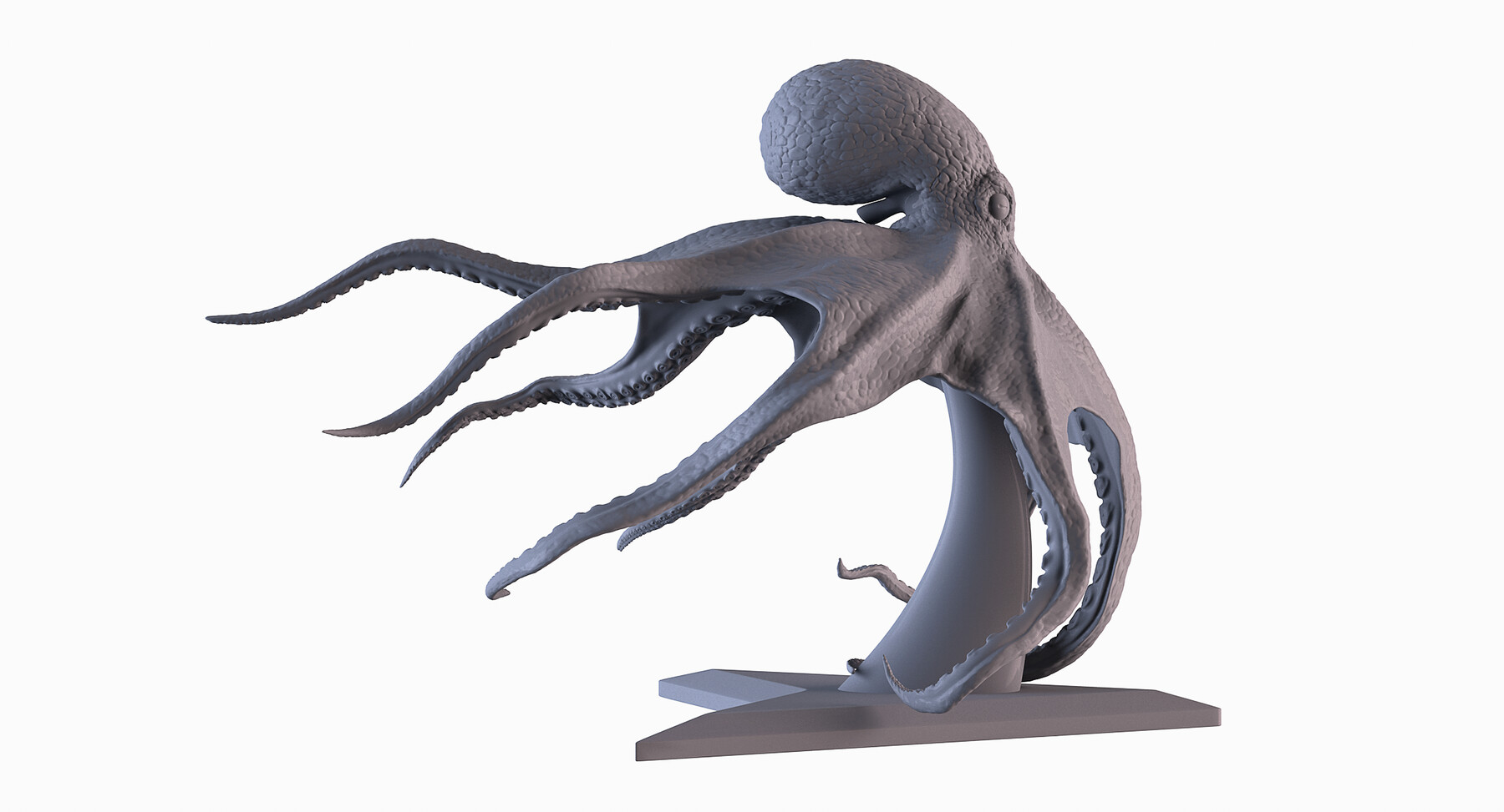 Artstation Octopus Statue Resources