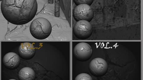 Stone Cracks Brushes 4 Volume
