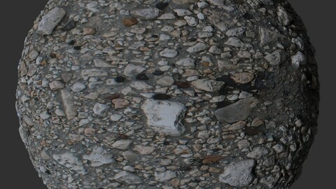 Gravel Ground 4 PBR Material