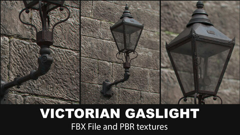 Victorian Gaslight Lantern 3D Model