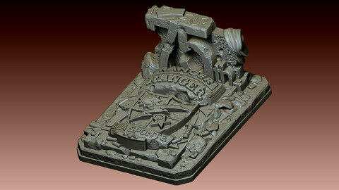 Army 75th Rangers Plaque for 3D Print
