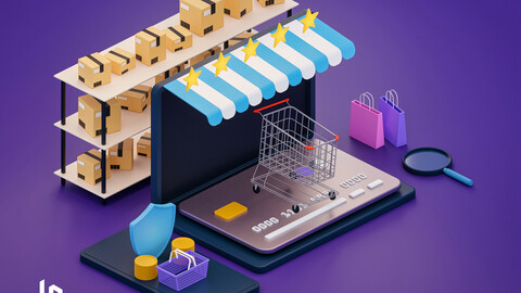 E-commerce isometric illustration