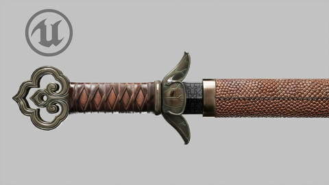 Geom the Korean double-edged One hand sword