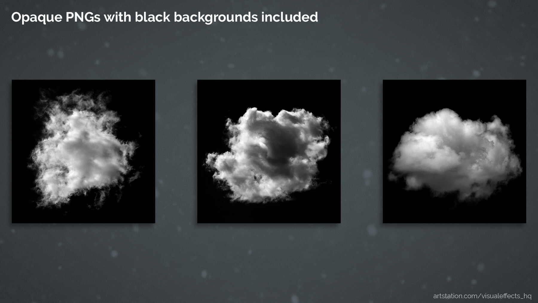 130 Hi-Res Cloud Textures and Brushes for VFX and Concept Art (Great for  Dust & Smoke FX)