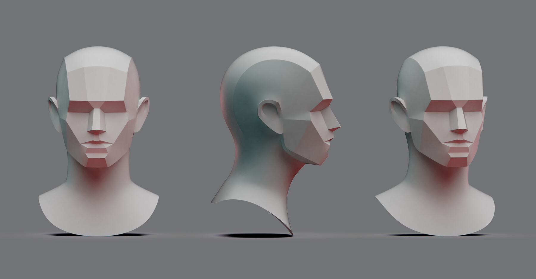 ArtStation - Drawing Figure For Artists: Base Head Planes | Resources