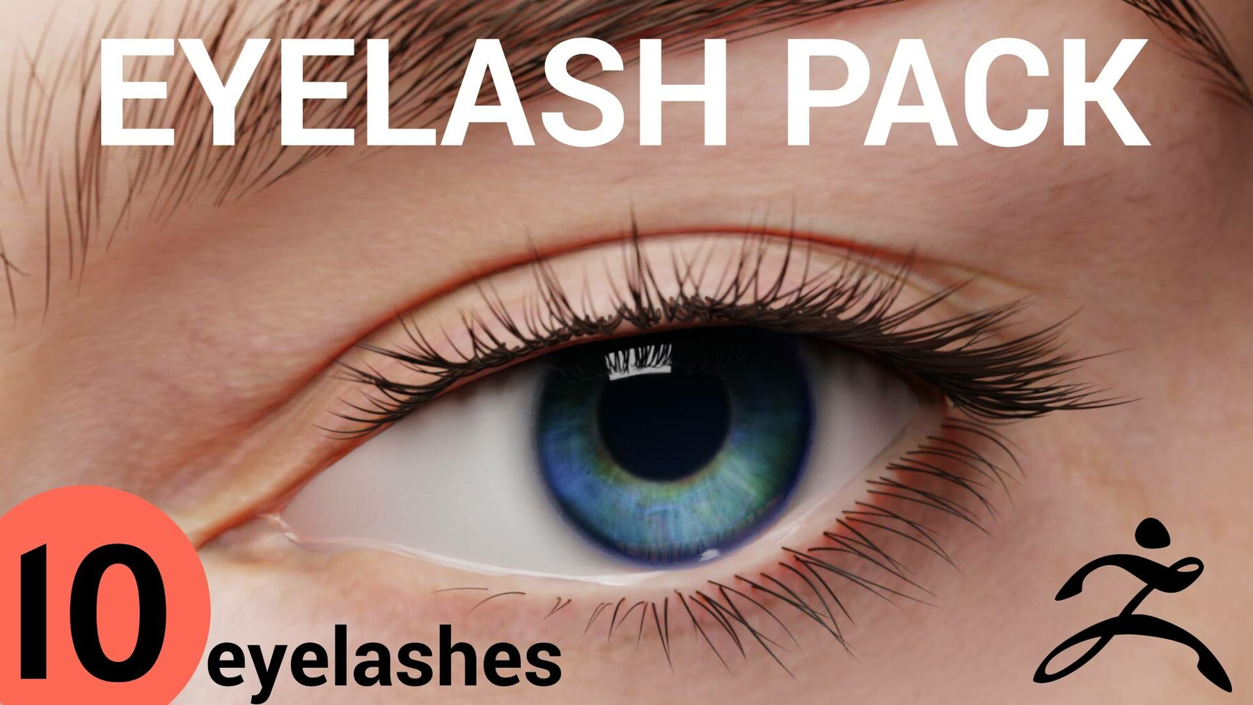 Nazar Noschenko Eyelash Pack (ZBrush)