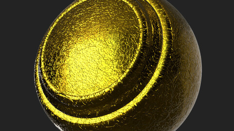 Gold Flake sbsar substance painter smart material with parameters