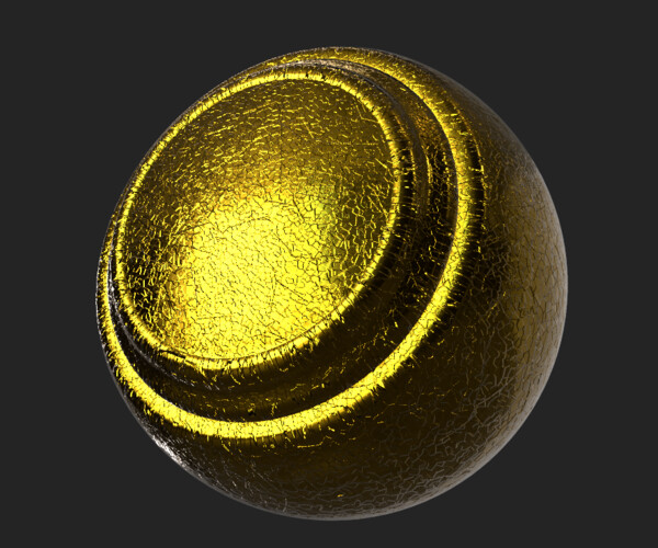 ArtStation Gold Flake sbsar substance painter smart material with