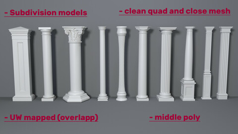 Columns Collection -3 - 10 pieces