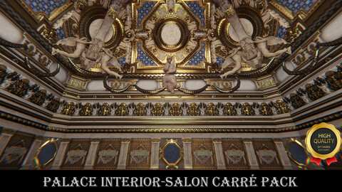 Palace Interior-Salon Carré (Unity 3D Game asset Pack)