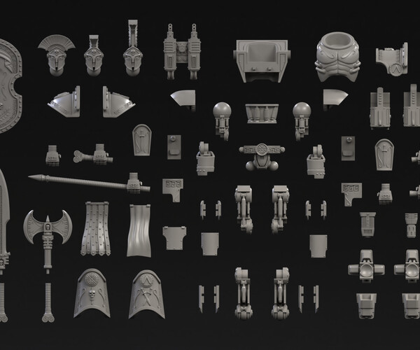 ArtStation - DeamonSlayer-Spartan Multipart Kit for 3D Print | Resources