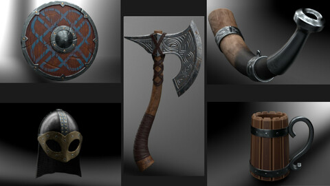 Celtic Weapons Kit Gameready