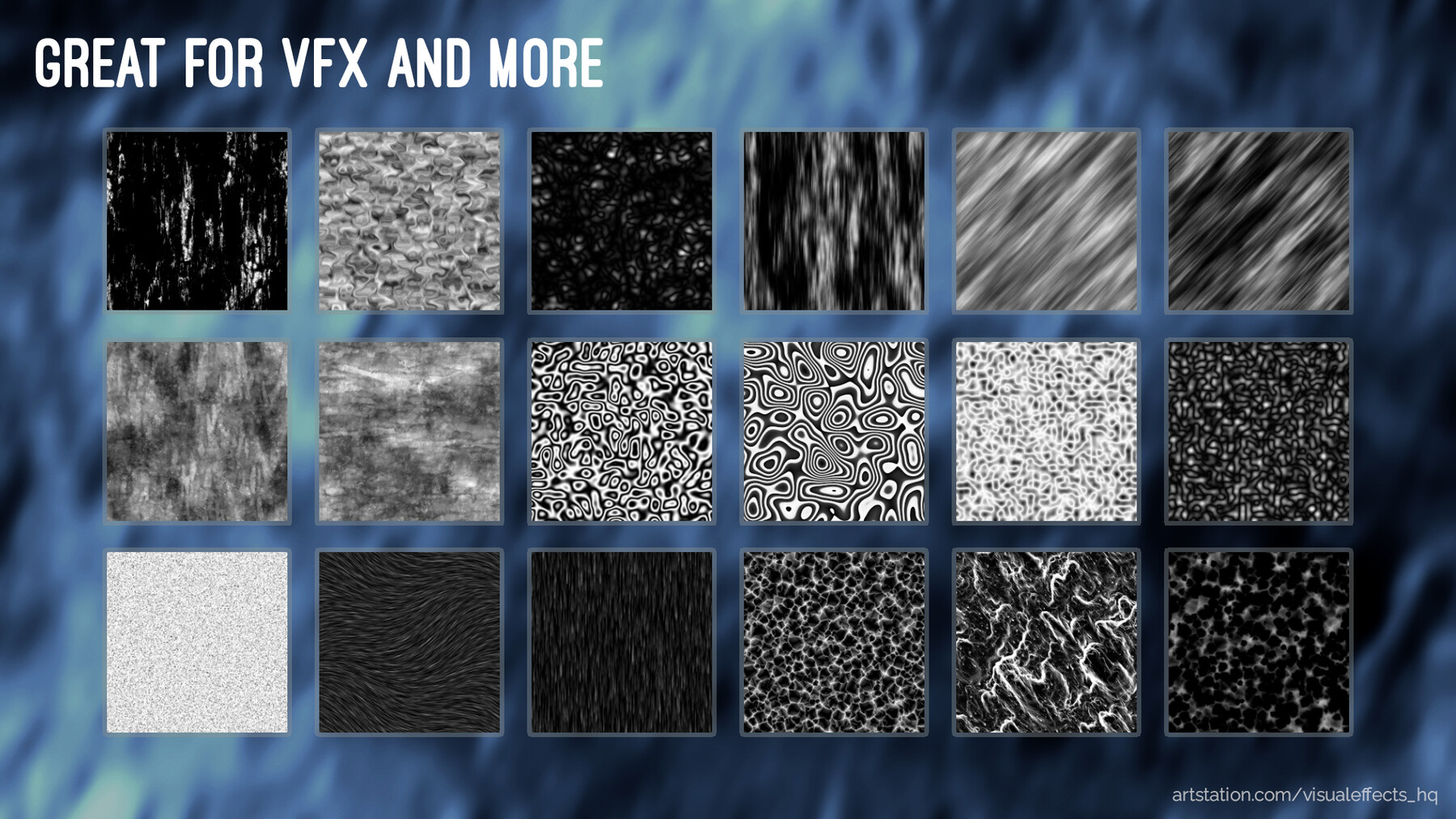 ArtStation - 100 Seamless Noise Textures for VFX