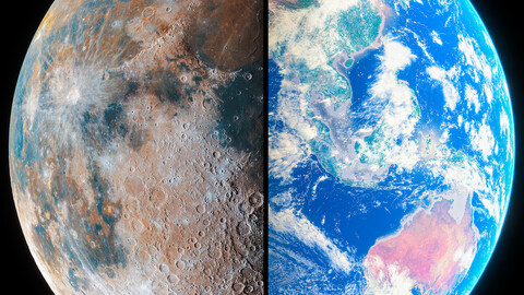 Earth & Moon