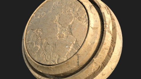 Roman Stone .sbsar substance material with parameters