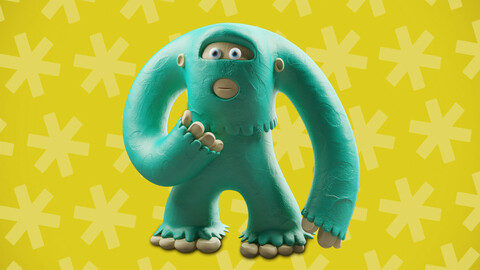 Plasticine Yeti 3D model