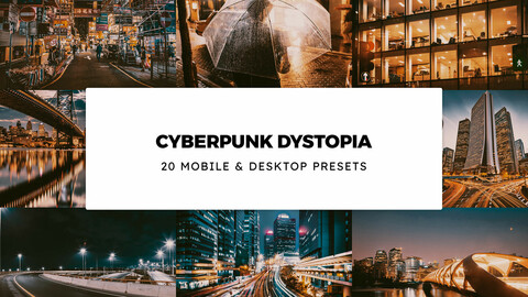 20 Cyberpunk Dystopia LUTs and Lightroom Presets