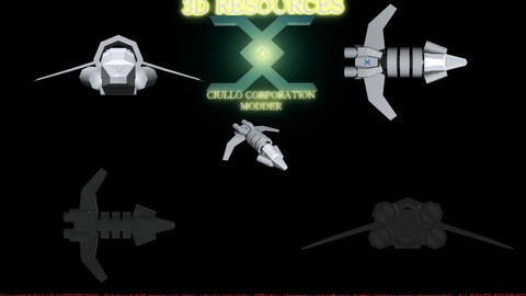 3D "Vulture" Starfighter