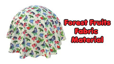 Forest Fruits Fabric Material Design / Sbsar / Substance painter