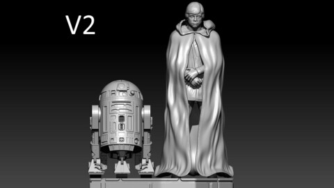 Luke Skywalker V2 and R2D2 the Mandalorian Season 2