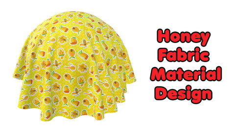 Honey Fabric Material Design / Sbsar / Substance Painter