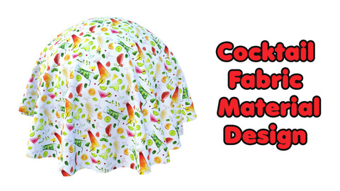 Cocktail Fabric Material Design / Sbsar / Substance Painter