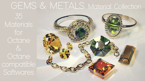 GEMS & METALS Material Collection for Octane